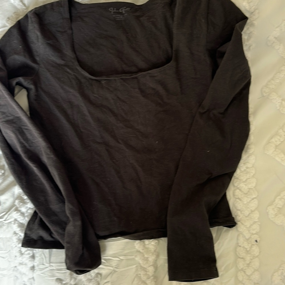 john halt long sleeve shirt square neck